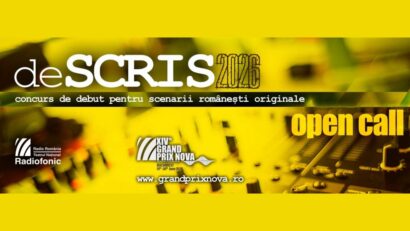 Grand Prix Nova 2026: deSCRIS, ediţia a II-a – concurs de debut pentru scenarii audio originale (5 mai 2026)