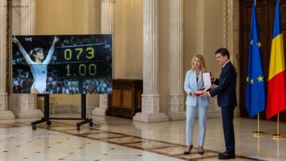Nadia Comăneci a fost decorată de președintele Nicușor Dan
