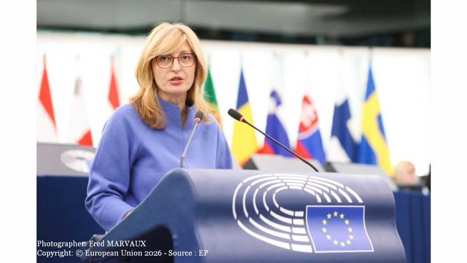 Ekaterina Zaharieva (Photographer: Fred MARVAUX Copyright: © European Union 2026 - Source : EP)