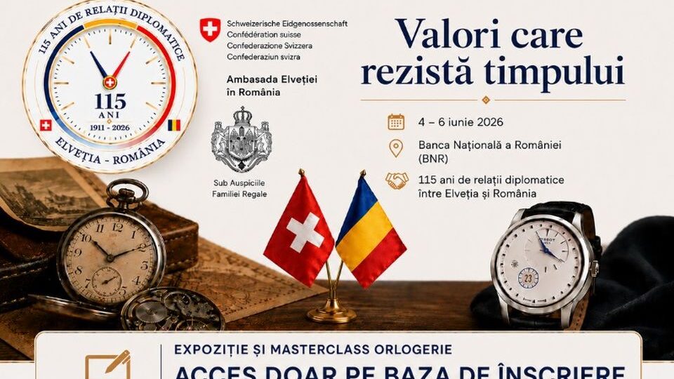 Afiş expoziţie (sursă foto: facebook.com/SwissEmbassyBucharest)