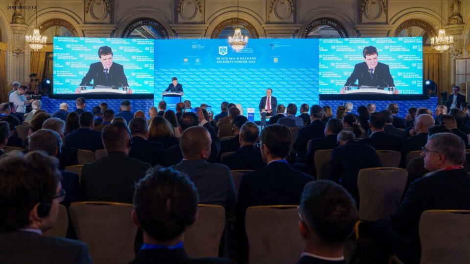 Preşedintele Nicuşor Dan la conferința internațională Black Sea and Balkans Security Forum(foto: 