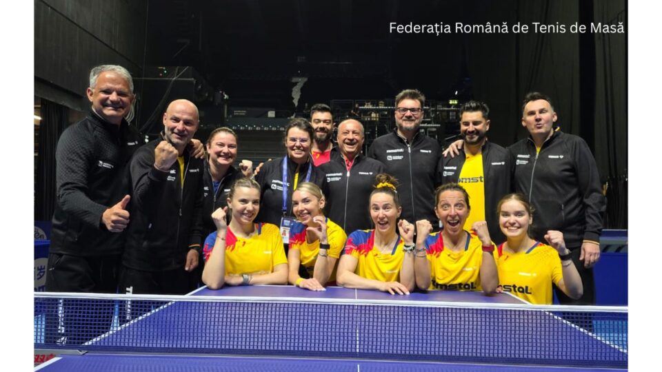 Tricolorele, bronz la Mondialele de la Londra (Foto: fb.com Federația Română de Tenis de Masă)