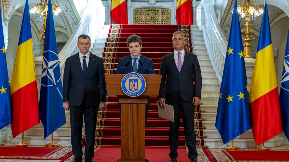 Eugen Tomac, Nicușor Dan, Adrian Veștea (Foto: presidency.ro)