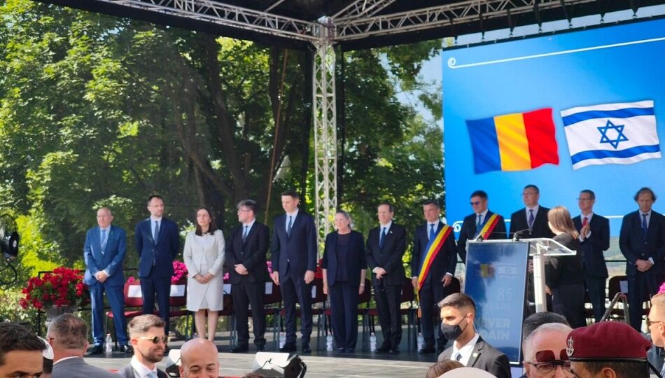 Preşedintele Israelului, Isaac Herzog, la Iaşi (foto Lucian Bălănuţă, Radio România Iaşi)
