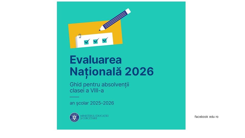 Luni începe evaluarea naţională (sursă foto: facebook.com/www.edu.ro)