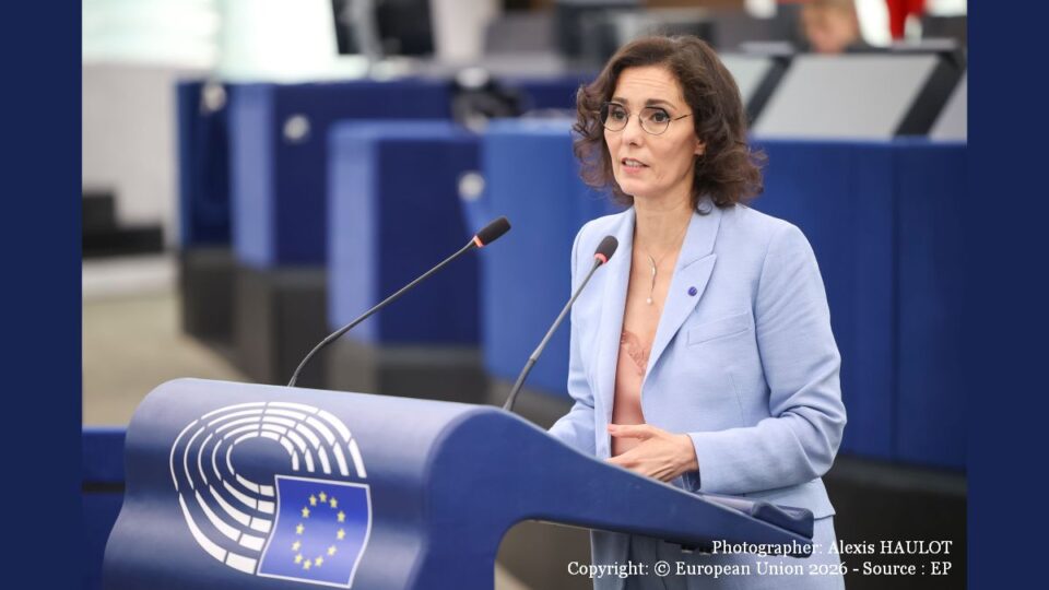 Hadja Lahbib (Photographer: Alexis HAULOT Copyright: © European Union 2026 - Source : EP)