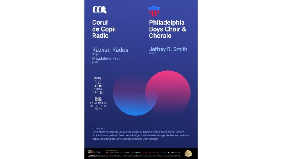 Cel mai important cor de băieți din S.U.A. va cânta la Sala Radio alături de Corul de Copii Radio