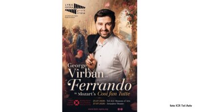 הטנור ג'ורג' וירבן באופרה "Cosi fan tutte" (צילום ICR תל אביב)