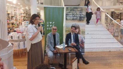A new book corner launched by UNCHR jointly with the Carturesti bookstore