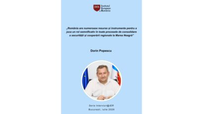 Seria Interviuri@IER: dl Dorin Popescu, președintele Asociației Casa Mării Negre
