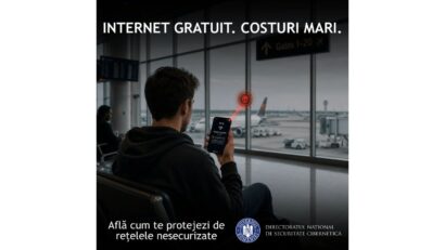 DNSC: Riscurile conectării la rețele Wi-Fi gratuite