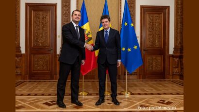 Премьер Республики Молдова Василе Тофан и президент Никушор Дан