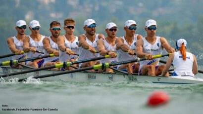 Histórico título europeo para Rumanía: el equipo masculino de remo 8+1, oro en Varese