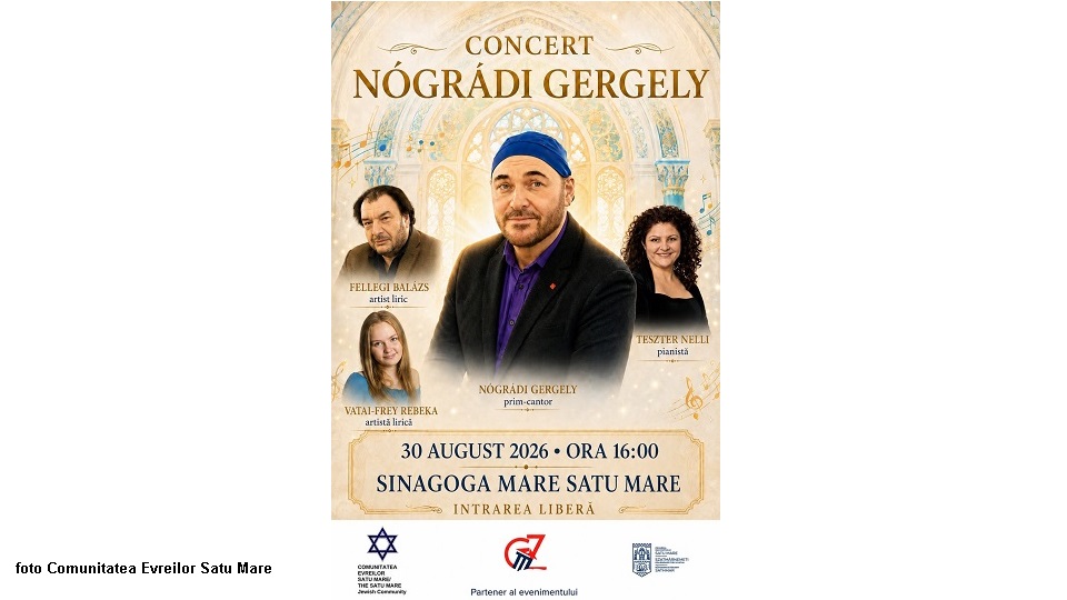 קונצרט בבית הכנסת הגדול בסאטו מארה (צילום: הקהילה היהודית של סאטו מארה)