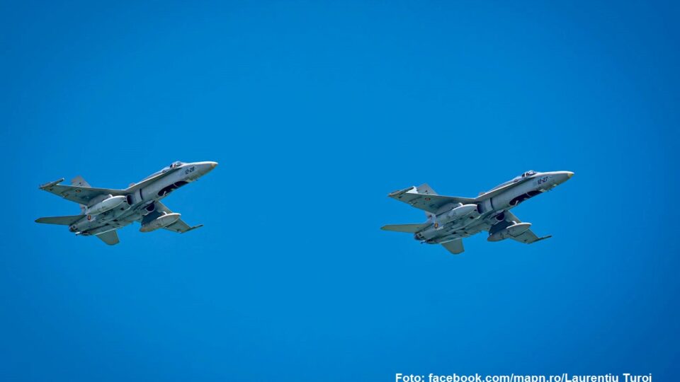 F-18-Kampfjets (Fotoquelle: Facebook-Auftritt des Rumänischen Verteidigungsministeriums)