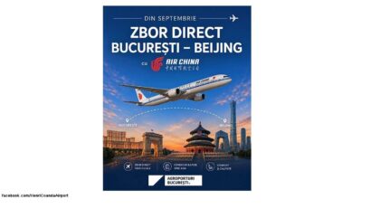 Din 4 septembrie, Aeroportul Internațional Henri Coandă București va avea din nou legătură directă cu Beijing (foto: