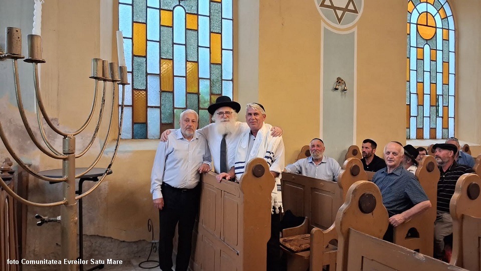 Vizita Prim Rabinului României la Satu Mare (foto Comunitatea Evreilor Satu Mare)