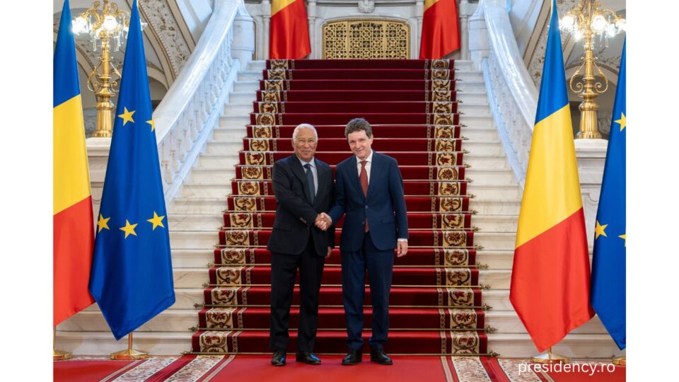 Antonio Costa, primit de Nicușor Dan la Palatul Cotroceni / Foto: presidency.ro
