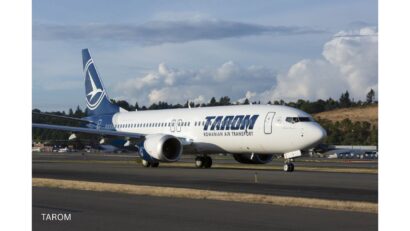 Primul Boeing 737 MAX intră în flota TAROM