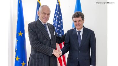 Întâlnire Nicuşor Dan - Ronald S. Lauder (foto www.presidency.ro)