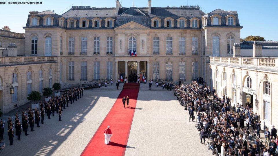 Papa Leon al XIV-lea, vizită oficială la Paris (sursă foto: facebook.com/elysee.fr)