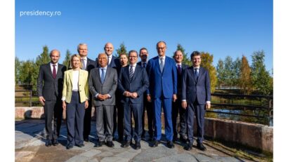 Romanian president Nicușor Dan at the European Arctic Summit.