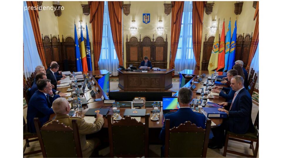 Ședința CSAT / Foto: presidency.ro