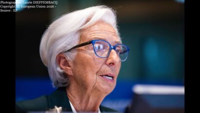 Christine Lagarde, președinta Băncii Centrale Europene (Photographer: Laurie DIEFFEMBACQ Copyright: © European Union 2026 - Source : EP)