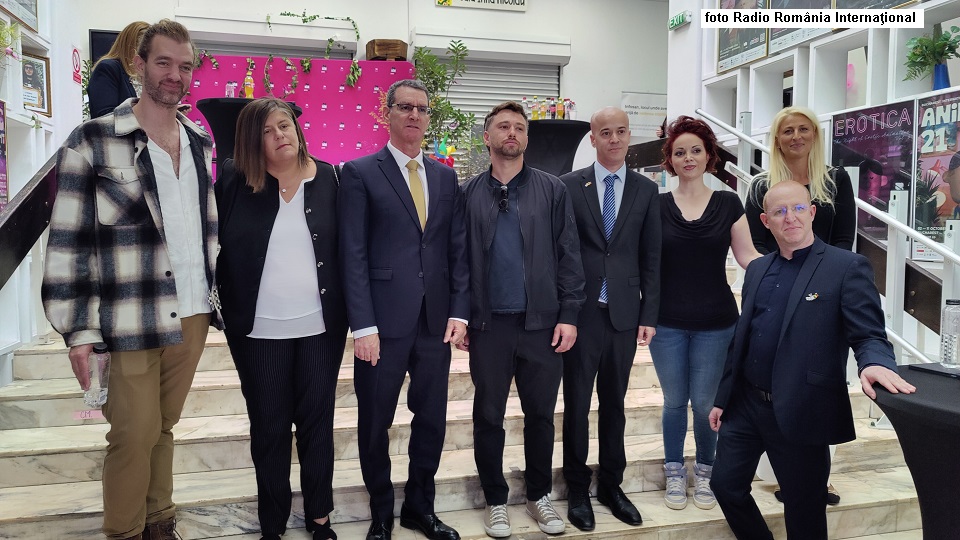 Comemorarea la Bucureşti a trei ani de la atacul Hamas din 7 octombrie (foto RRI)