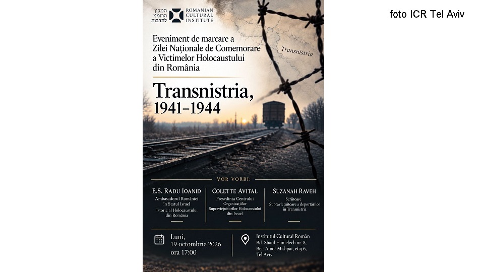 Evenimentul „Transnistria, 1941-1944” (foto ICR Tel Aviv)
