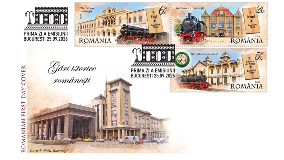Stazioni storiche di Romania (foto: Romfilatelia)