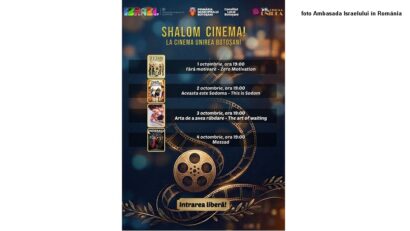 Filme israeliene la Botoşani (foto Ambasada Israelului în România)