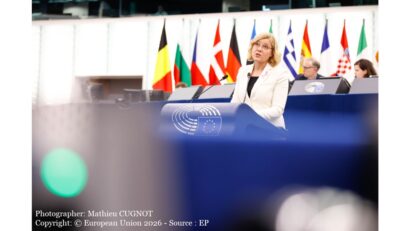 Henna Virkkunen (Photographer: Mathieu CUGNOT Copyright: © European Union 2026 - Source : EP)