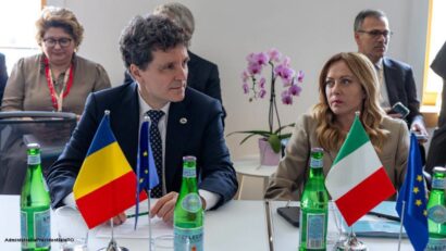 Președintele României, Nicușor Dan și premierul Italiei, Giorgia Meloni (sursă foto: facebook.com / Administrația Prezidențială a României)