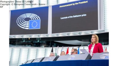 Roberta Metsola (Photographer: Daina LE LARDIC Copyright: © European Union 2026 - Source : EP)