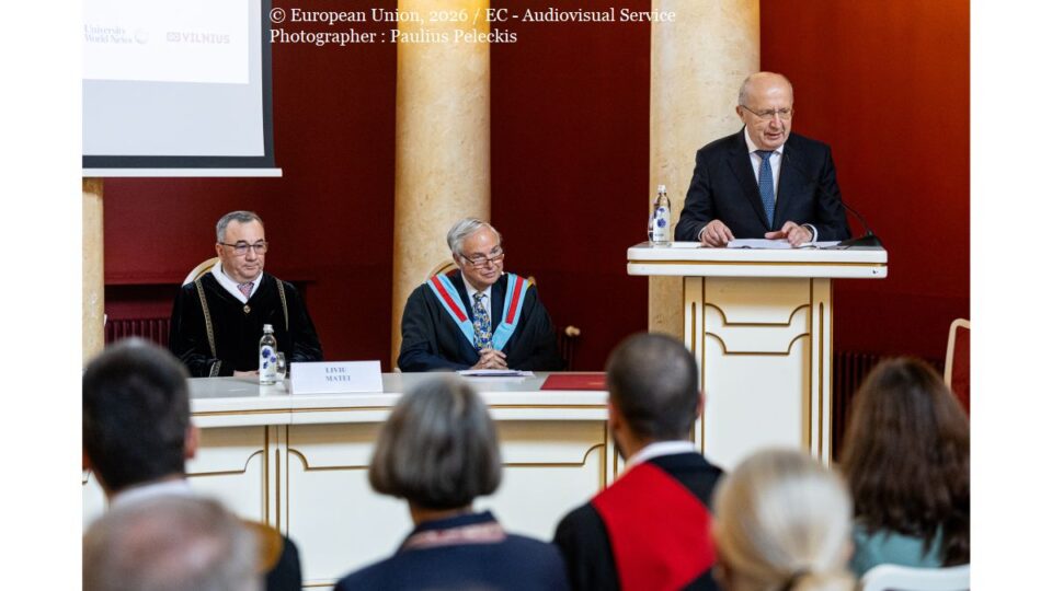 Comisarul european pentru Apărare și Spațiu, Andrius Kubilius (Foto: © European Union, 2026 / EC - Audiovisual Service Photographer : Paulius Peleckis)