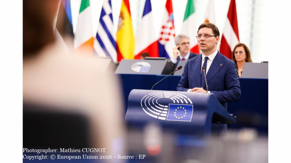 Victor Negrescu (Photographer: Mathieu CUGNOT
Copyright: © European Union 2026 - Source : EP)